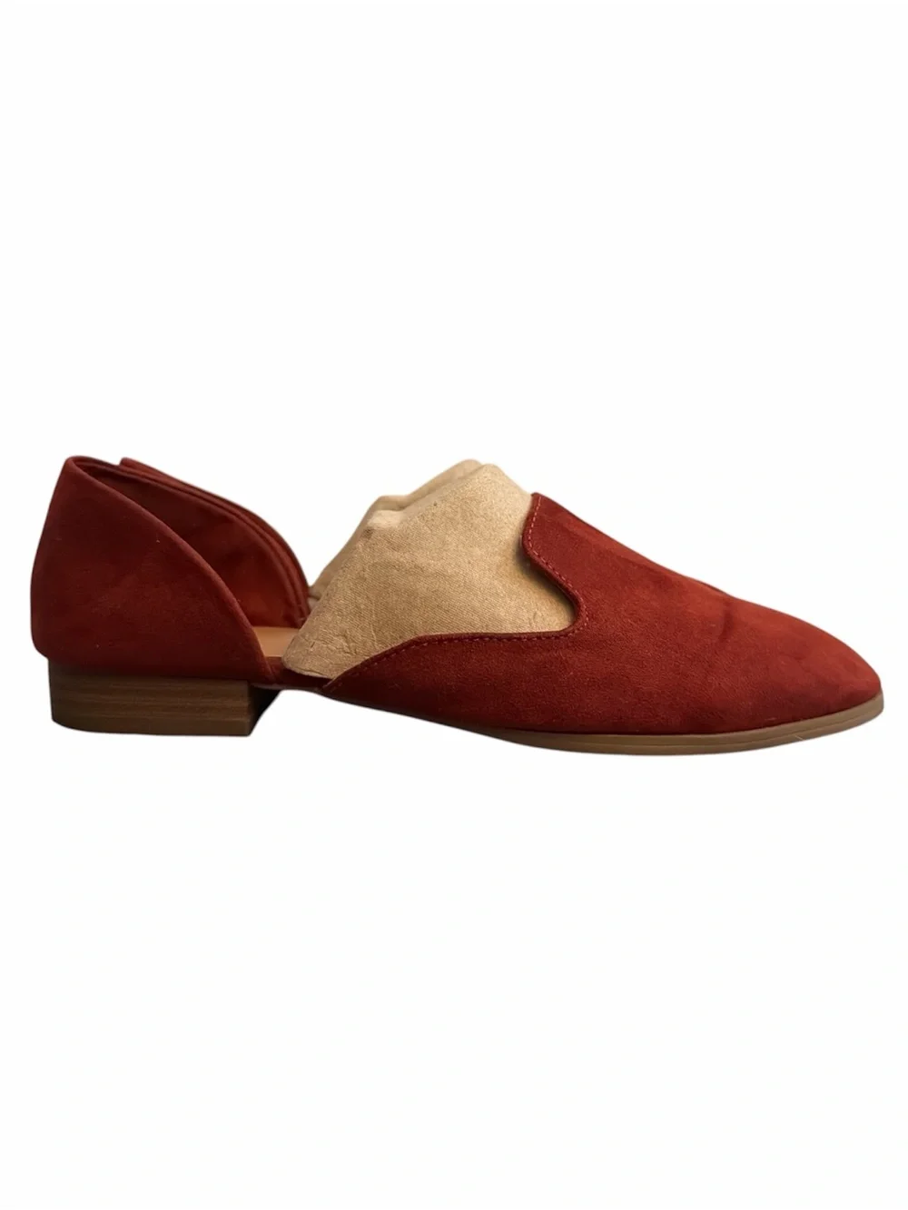 Universal Thread Women's Rust Suede Slip-On Loafers